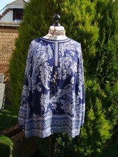 Joe Browns Paisley Boho Gypsy Festival Long Tunic Top  Size 20
