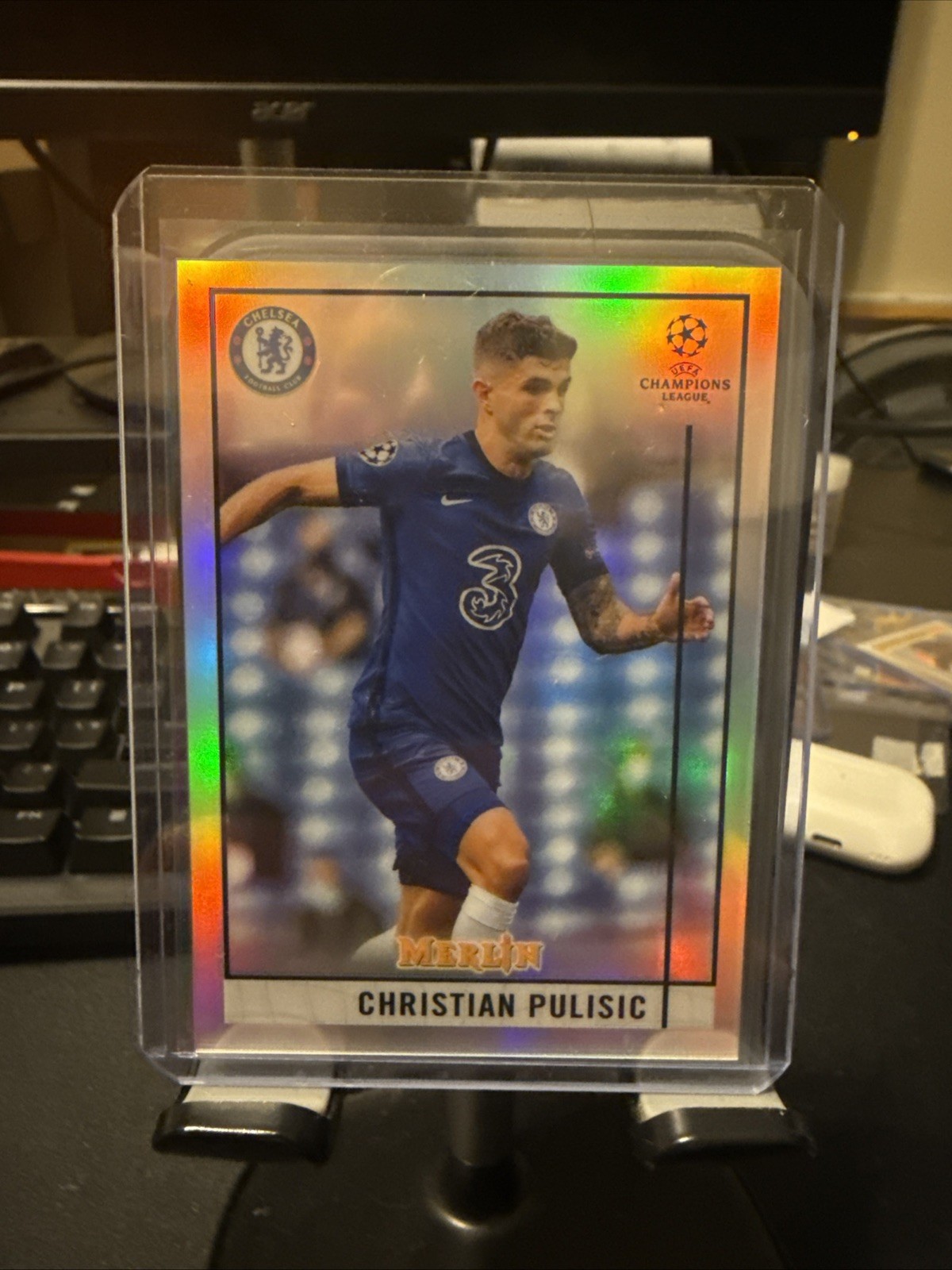 CHRISTIAN PULISIC Refractor - 2020-21 Topps Merlin Chrome - Chelsea USMNT