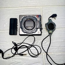 Sharp Md-ms722-s Portable Minidisc Player With Headphones Working Md Player