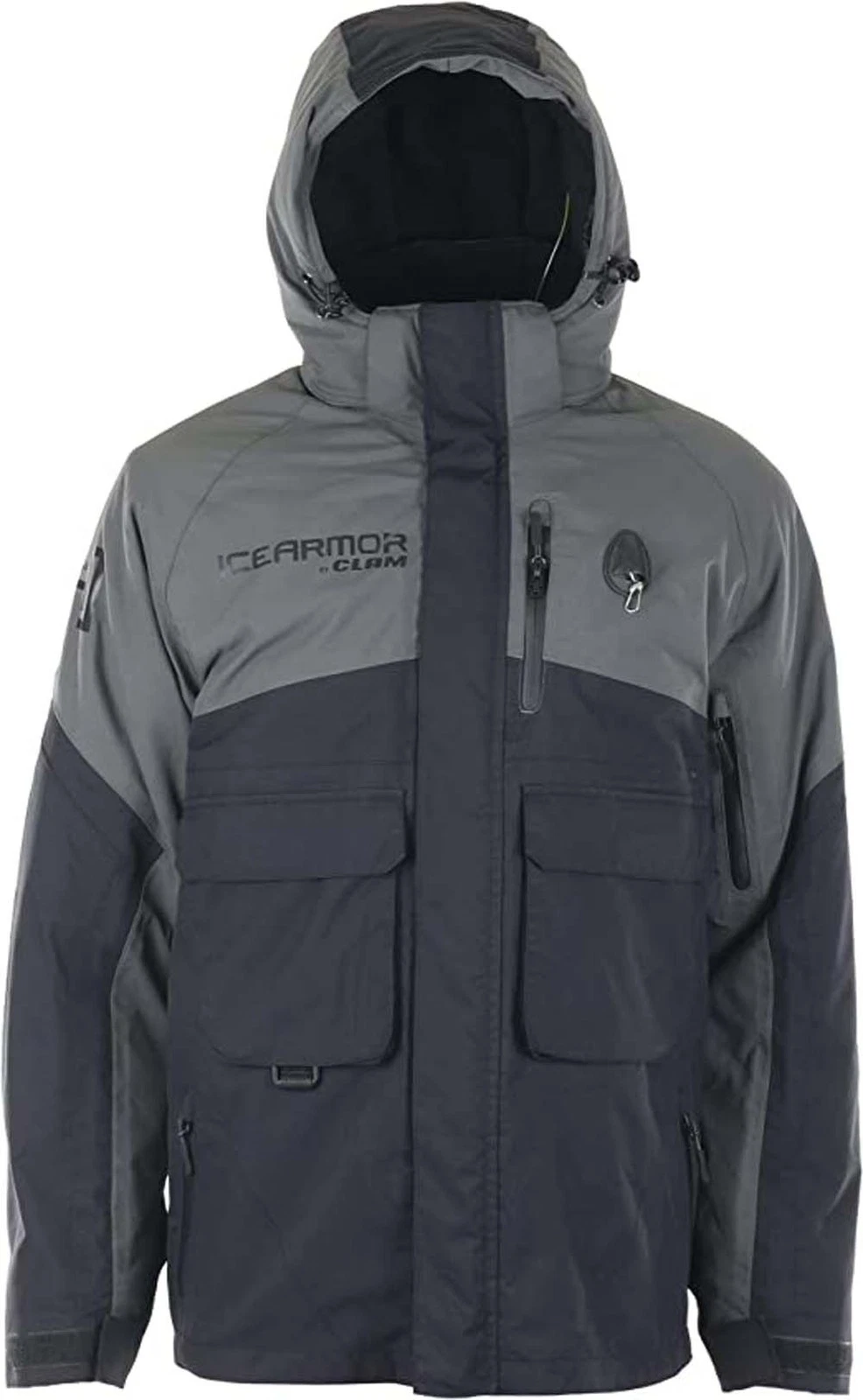 New Clam Icearmor Ascent Float, Black/Charcoal Parka