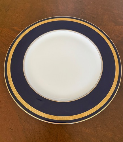 ROSENTHAL Germany Cobalt Blue Gold Encrusted EMINENCE 2 10 1/4"d Dinner Plates - Picture 2 of 5
