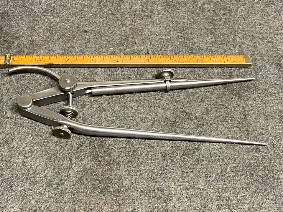 Starrett No. Vintage "Divisor de 8"" 92-8 carpinteros EE. UU. Foto 4 de 4