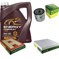Mann Inspektionspaket 5L Mannol Energy Premium 5W-30 FüR VW Golf VII 1.4 TSI 1.2