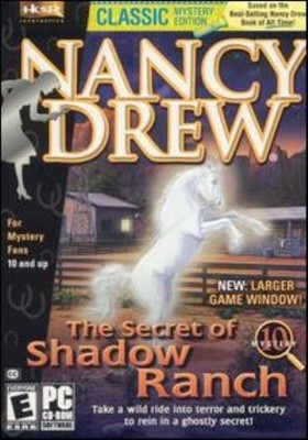 Nancy Drew: Secret of Shadow Ranch PC CD wild western horse solve mystery game!
