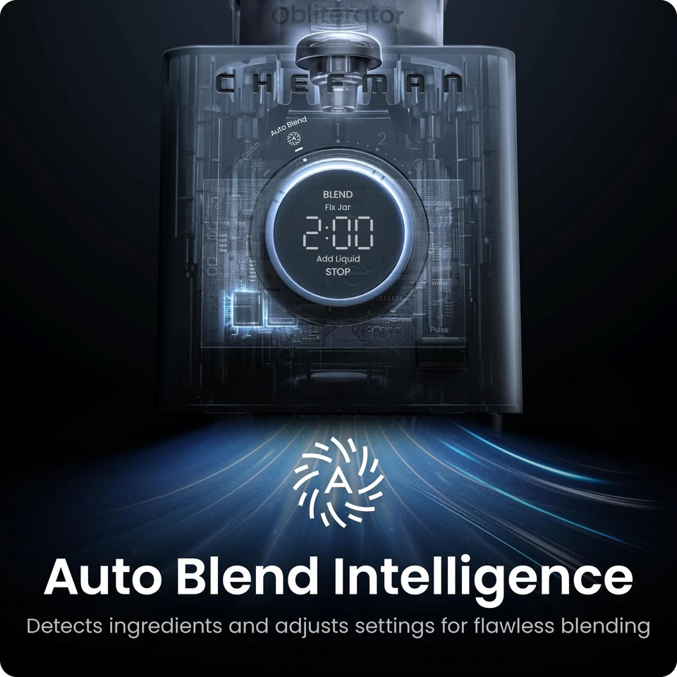 Licuadora de encimera Obliterator 48 oz para batidos, motor de 1380 W para triturar hielo,... Foto 4 de 4