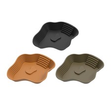 Reptile Food Water Bowl with Ramp Large Reptile Bathing Pool for Gecko Snake