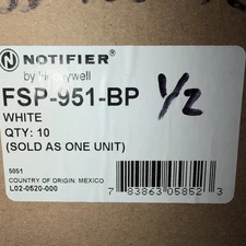 Notifier FSP-951-BP Photoelectric Smoke Detector (Pack Of 10)