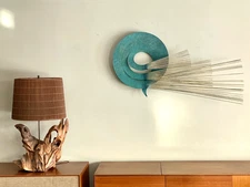 Curtis Jere Brutal Metal Modernist Wall Sculpture 1988