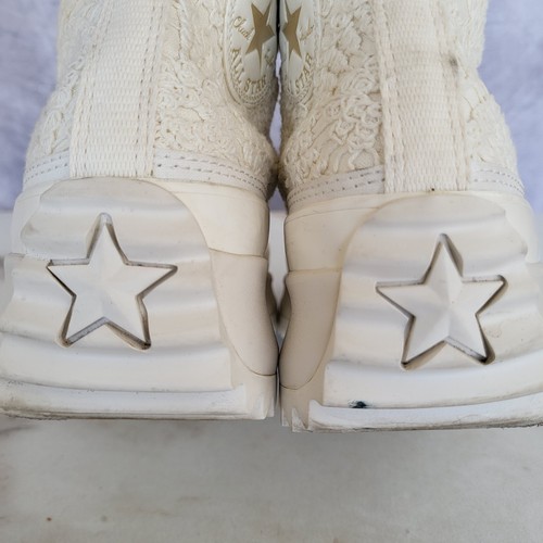 Converse Run Star Hike Platform Hi Daisy Cord Women's Size 10.5 Beige - Picture 10 of 19