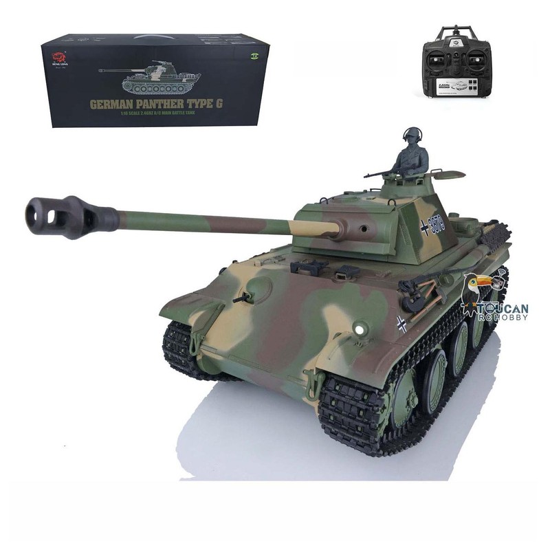 US Stock Heng Long 1/16 RC Tank 7.0 3879 German Panther G BB Infrered Battle