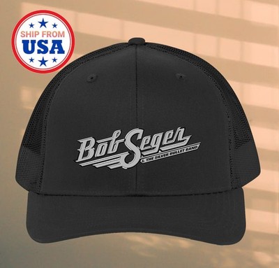 Bob Seger and The Silver Bullet Black Trucker Hat Cap Adult Size