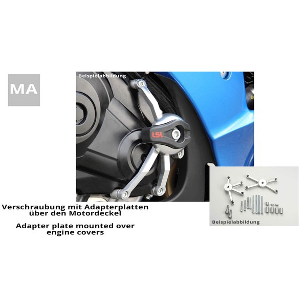 LSL Crash Pad Anbaukit FüR Honda CBR1000RR, 2009-2016 - LSL-550H131.1-image