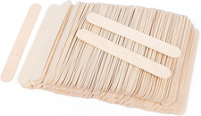 8 Inch Craft Sticks, 200 Pieces Wooden Large Tongue Depressor Sticks Jumbo Popsi
