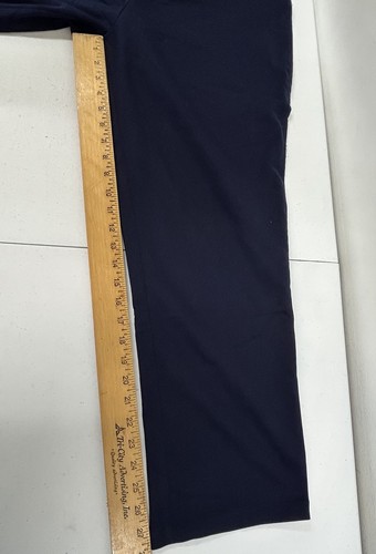 Croft & Barrow Straight Mid Rise Pants Size 18 Short Color Navy New With Tags - Picture 8 of 17