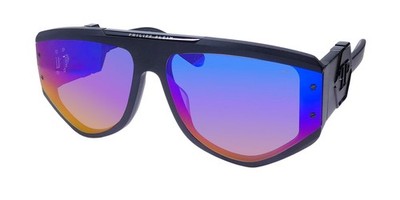 NEW PHILIPP PLEIN SPP093 PLEIN EGO SUNGLASSES OVERSIZED UNISEX BLACK 65-16-145