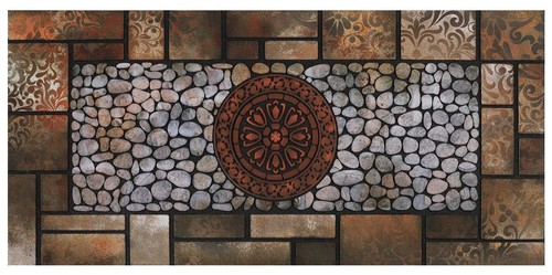 Large 47"x22" Heavy Duty Welcome Mat Outdoor with Non-Slip Rubber Backing - D...