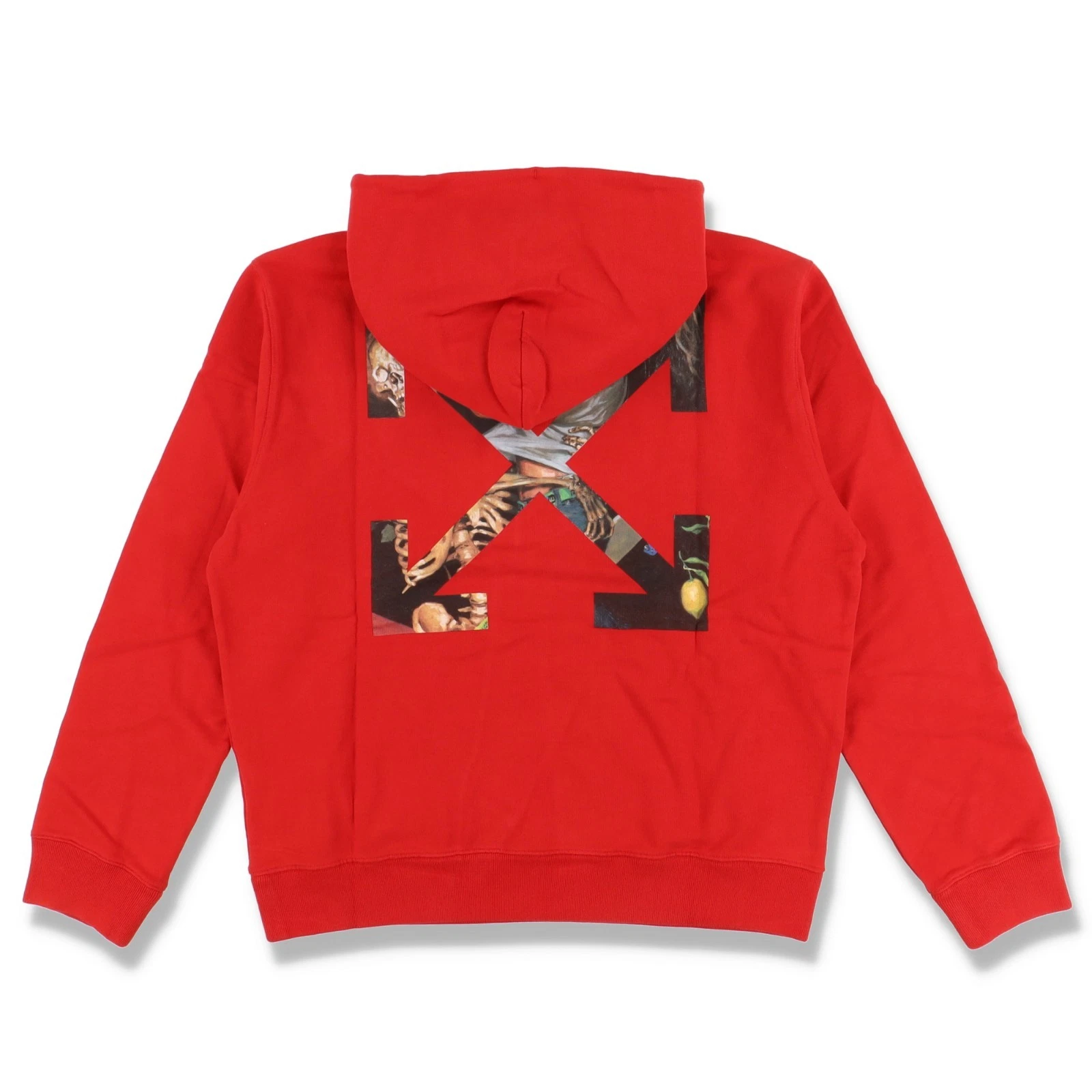 Felpa con cappuccio Off White Red Pascal Skeleton Arrows Taglia M FW20 PREZZO AL PUBBLICO $580