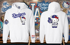 HOT Los Angeles Dodgers Hello Kitty Hoodie