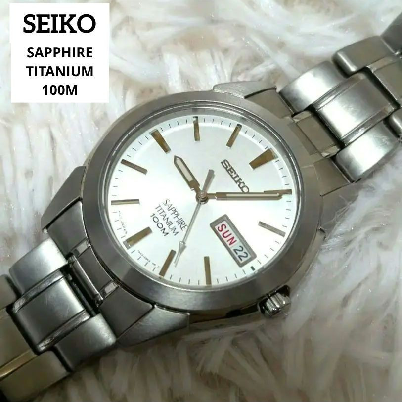 Купить Seiko 7N43 0As0 Analog Quartz Battery Sapphire Titanium