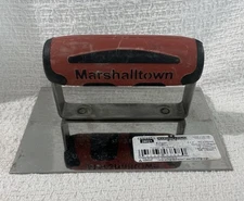Marshalltown Curved End Hand Edger 6" x 4" Concrete Tool