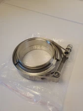 New 3" V-Band Flange & Clamp Kit Stainless Steel Replacement For Turbo exhaust