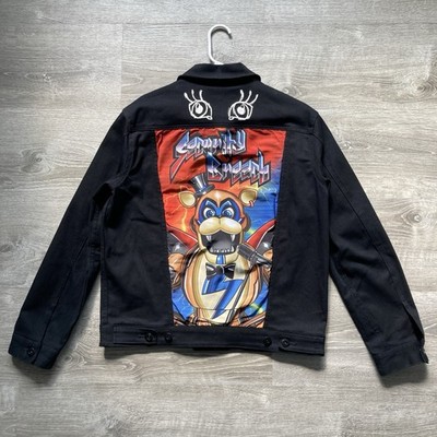 Five Nights At Freddy's Security Breach Glamrock Freddy Denim Jacket Mens Medium