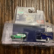 Greenlight Hot Pursuit Jeep Cherokee 2001 State Trooper Diecast Set CHASE