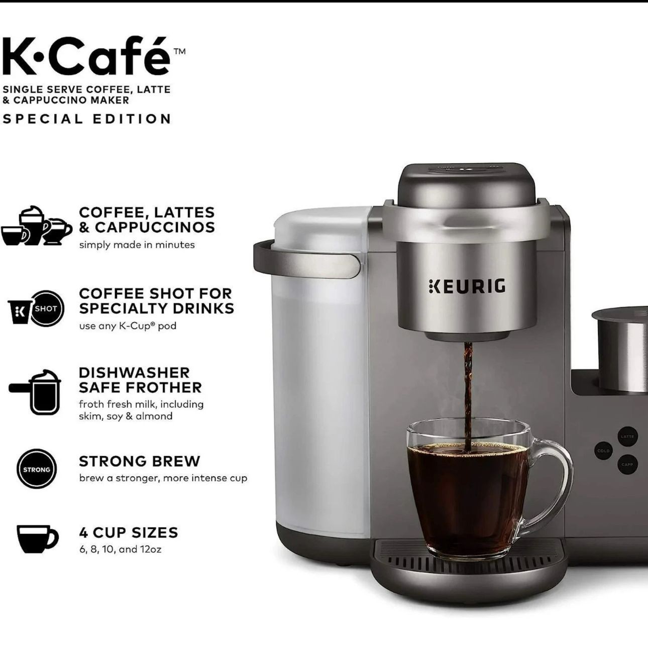K-Caf&eacute;&reg;️ Special Edition Single Serve Coffee Latte & Cappuccino Maker brand new