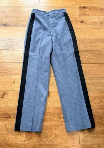 Vintage Thorngate Uniforms Wool Military Dress Pants Blue Gray 28x32 USA - product listing photo