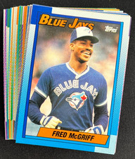 1990 Topps Toronto Blue Jays Complete Team Set NRMT-MT 33 Cards McGriff +