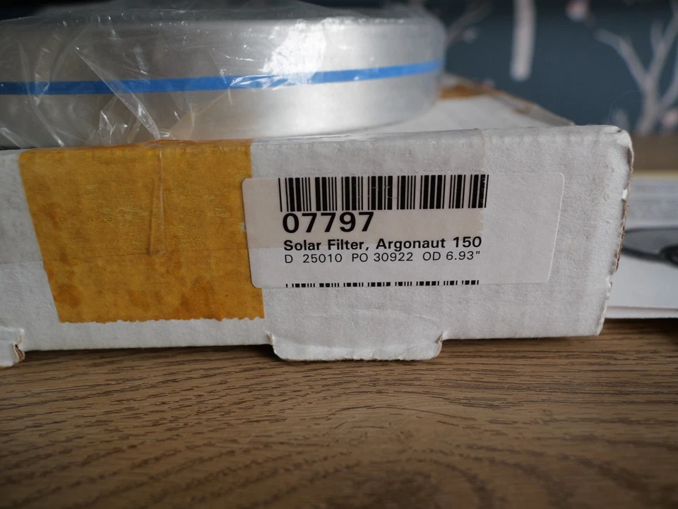 Orion - Solar Filter - Argonaut 150, 6.93 Inches Diameter - Image 2 of 2