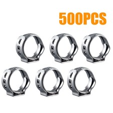500Pieces 1/2" Stainless Steel PEX Clamps Cinch Rings Fit For Pex Pipe
