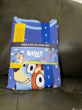 Bluey 4-pc Girls Pajama Set, Size 7