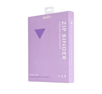 Vault x Just Purple Exo-Tec Zip Binder 4-Pocket BRAND NEW IN BOX