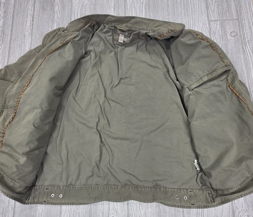 Carbon 2 Cobalt Mens XL Olive Green Canvas Cotton Field Jacket Military Utility image 12