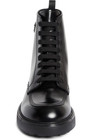 100% AUTHENTIC NEW MEN PRADA COMBAT BLACK LEATHER CHELSEA BOOTS UK 11/US 12 — photo 2