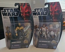 2012 Star Wars The Clone Wars SAVAGE OPRESS & CLONE COMMANDER CODY Sealed - New