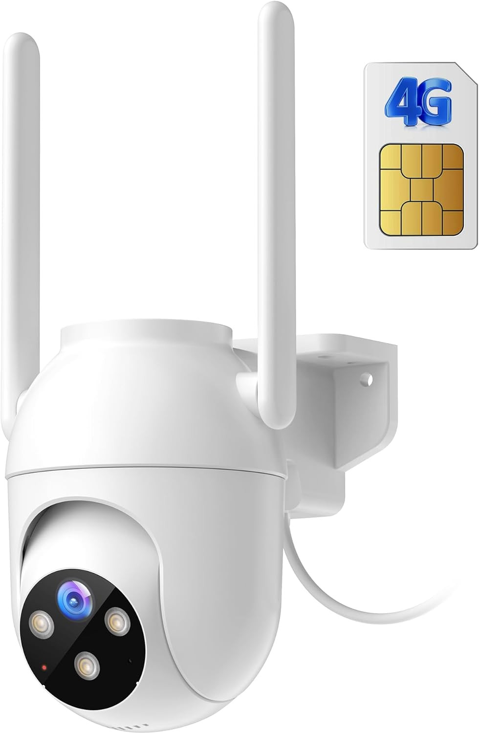 Telecamera Esterno SIM 4G 2K HD: Videosorveglianza Auto-Installante
