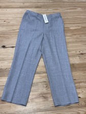 Alfred Dunner Proportioned Short Classic Fit Gray Comfort Pants Women  s Size 10