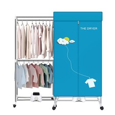 XIAQING Secadora Portátil, 110V 1000W Secadora de Ropa Eléctrica, Azul