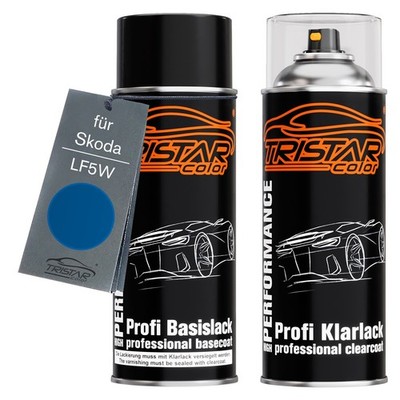 Autolack Spraydosen Set für Skoda LF5W Race Blue Metallic Modra Race Metallic