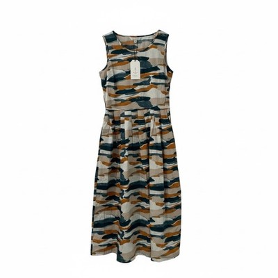 Seasalt Women's Farley's Midi Dress Paper Torn Marks ~ UK 8 US 4 ~ Bnwt Free P+P