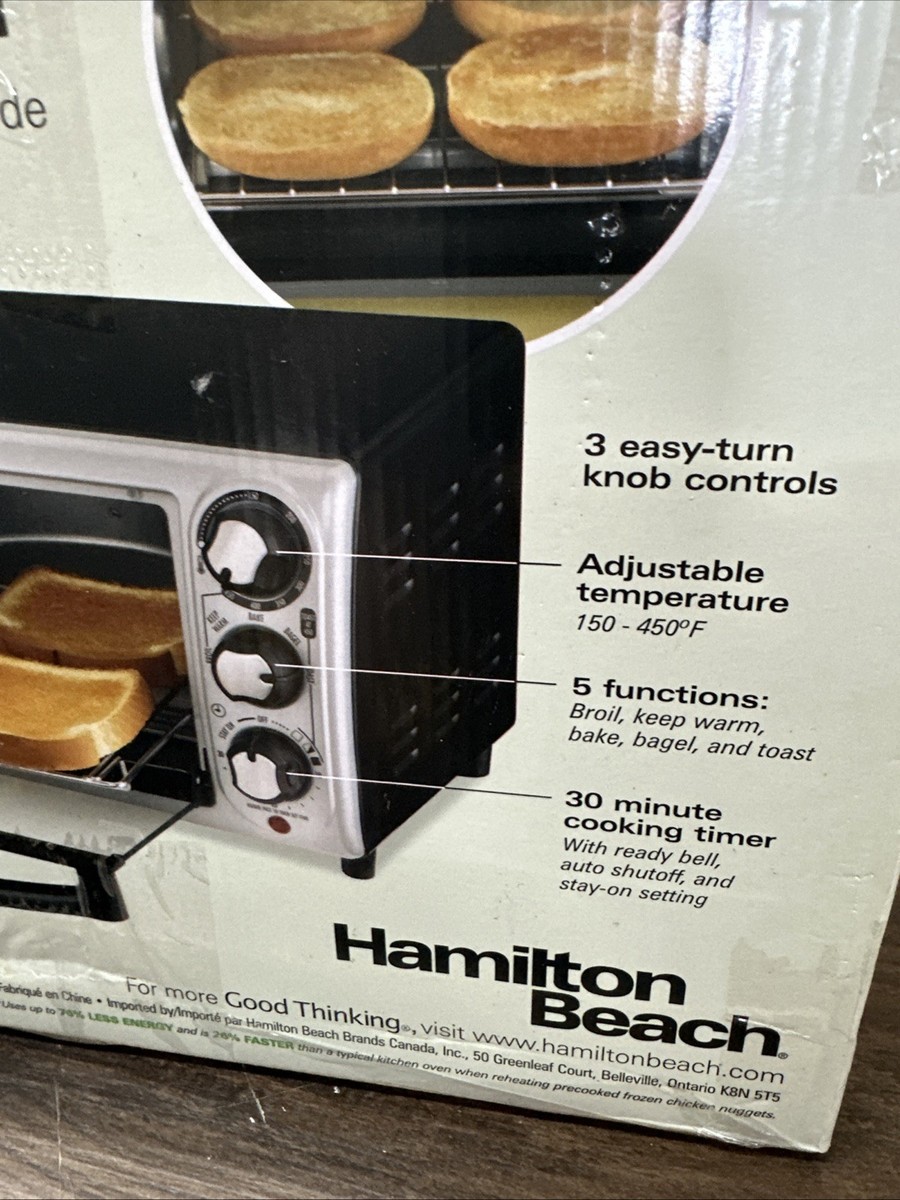 Hamilton Beach 31142 Toaster Oven Silver for sale online