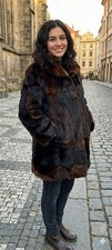 luxury vintage Stunning 90s Brown royal mink fur coat Size XL