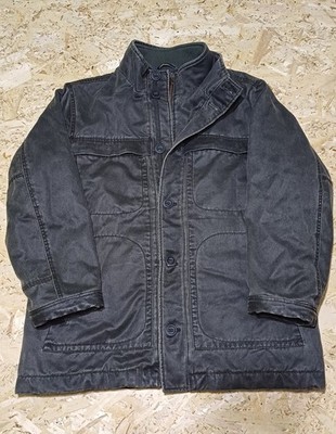 Marlboro Classics Herren XL gewachste Feldjacke grau Vintage Utility Workwear
