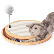 Cat Scratcher, Cat Natural Sisal Scratching Pad, Kitten Interactive Toy with ...