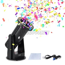 PAIDUN 1500W LED RGB Confetti Machine Cannon Wedding Birthday Party Stage Effect