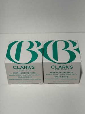 **2 PACK** Clark's Botanicals Deep Moisture Mask Crème Riche Redness Rescue 50ml