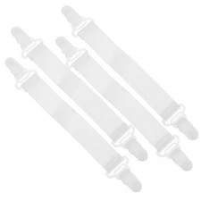 4 Pcs Fastening Belt Hook Mattress Clips Button Style Elastic Garters for Bed