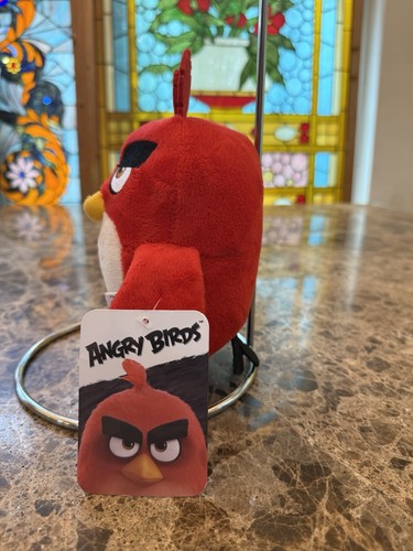 Angry Birds Movie Red Bird 9” Plush Stuffed Animal Jazwares 2018 NWT - Picture 2 of 15